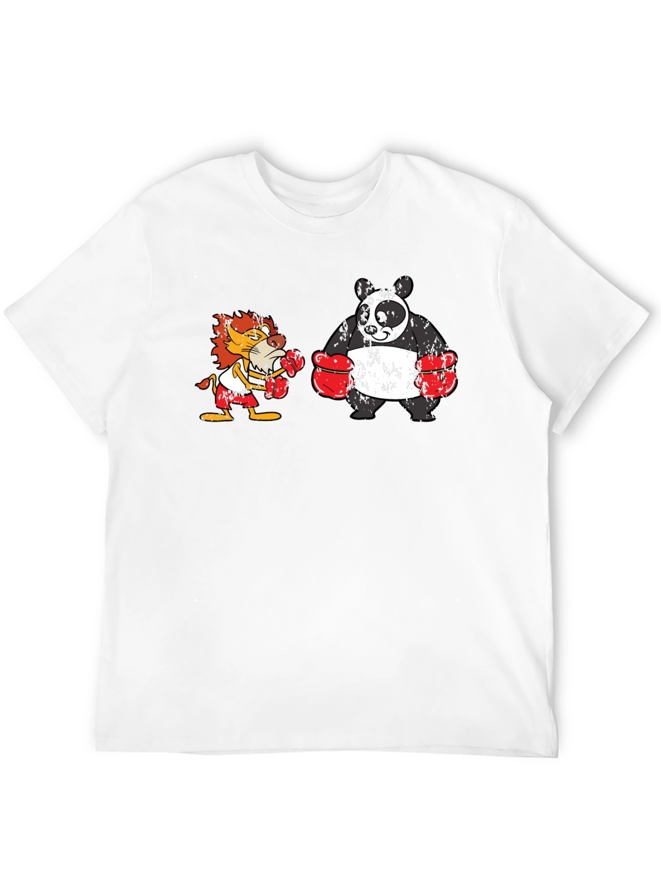 Boxing Lion vs. Panda T-Shirt