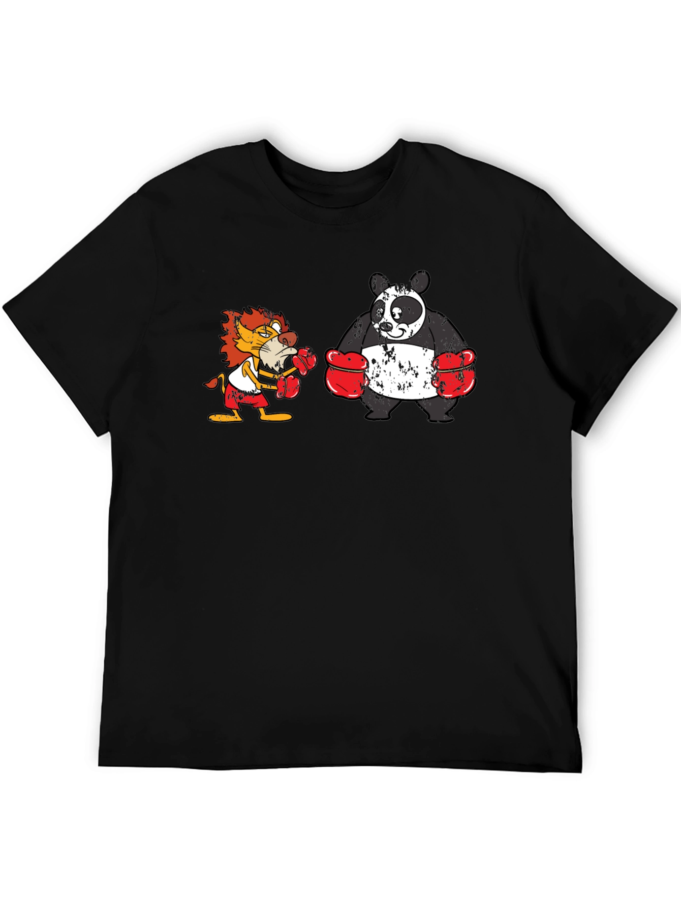 Boxing Lion vs. Panda T-Shirt