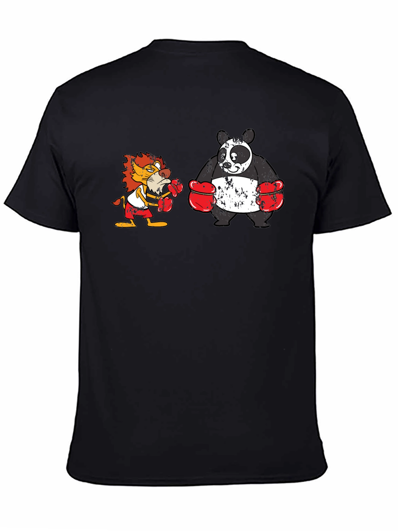 Boxing Lion vs. Panda T-Shirt