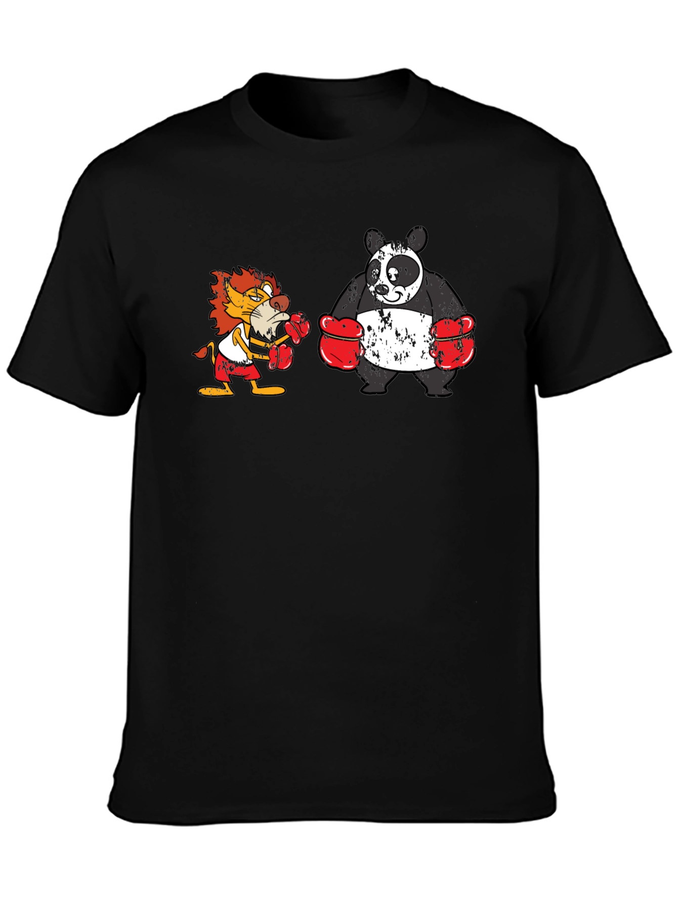 Boxing Lion vs. Panda T-Shirt