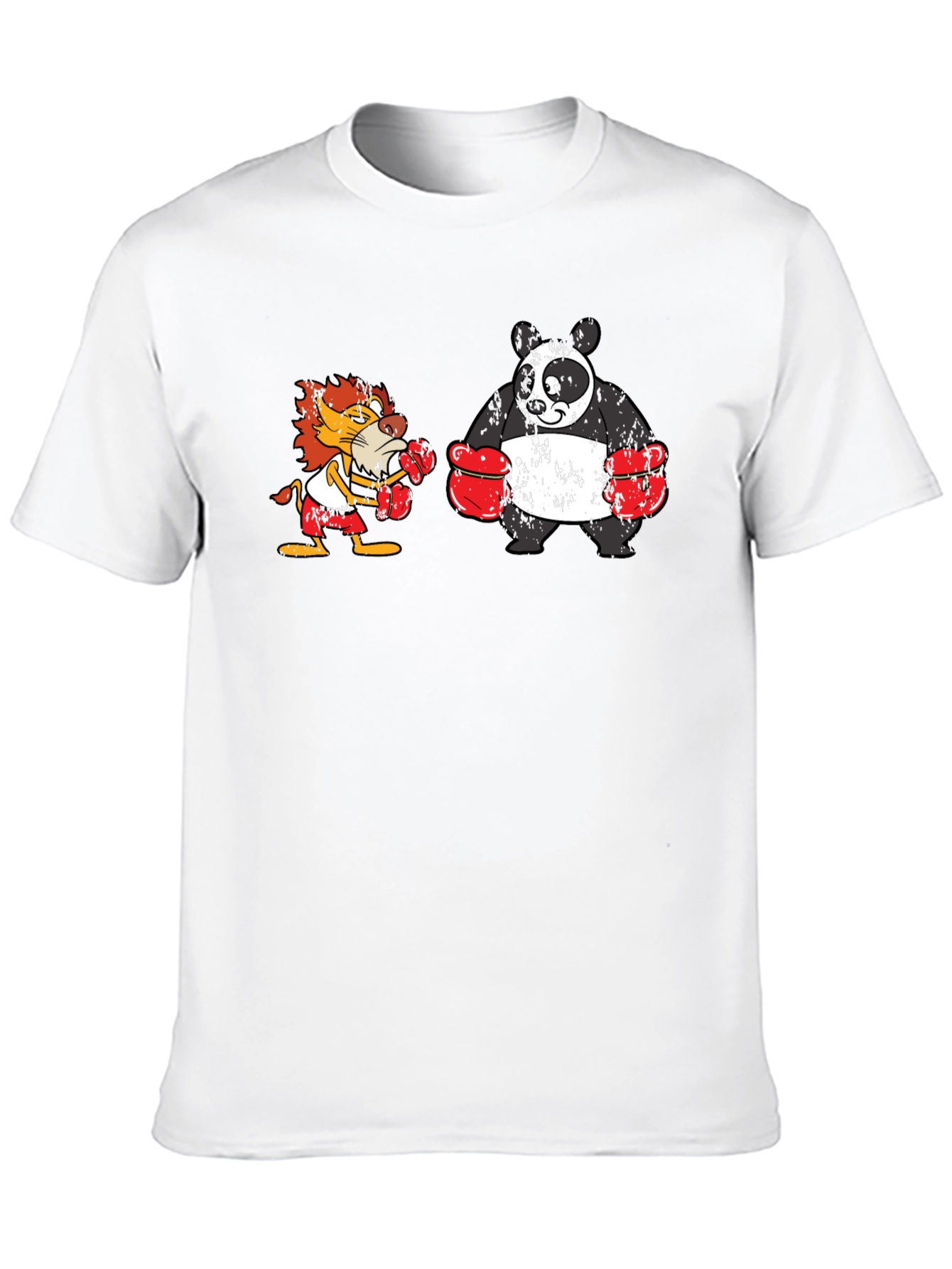 Boxing Lion vs. Panda T-Shirt