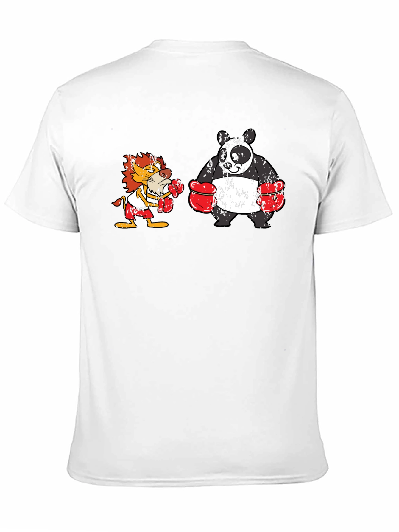 Boxing Lion vs. Panda T-Shirt