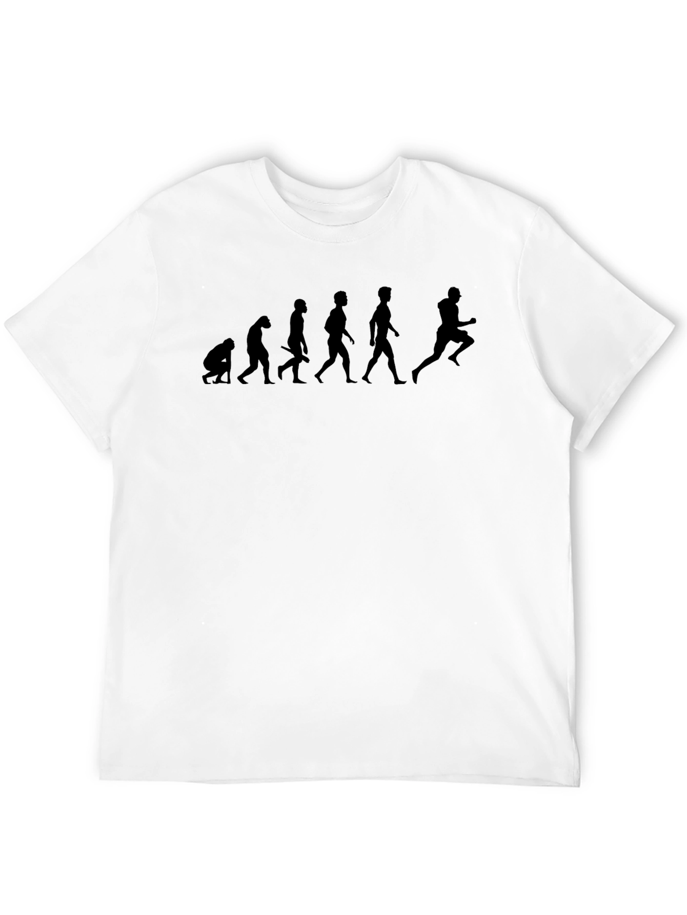 Evolution of Running Graphic Tee - Black