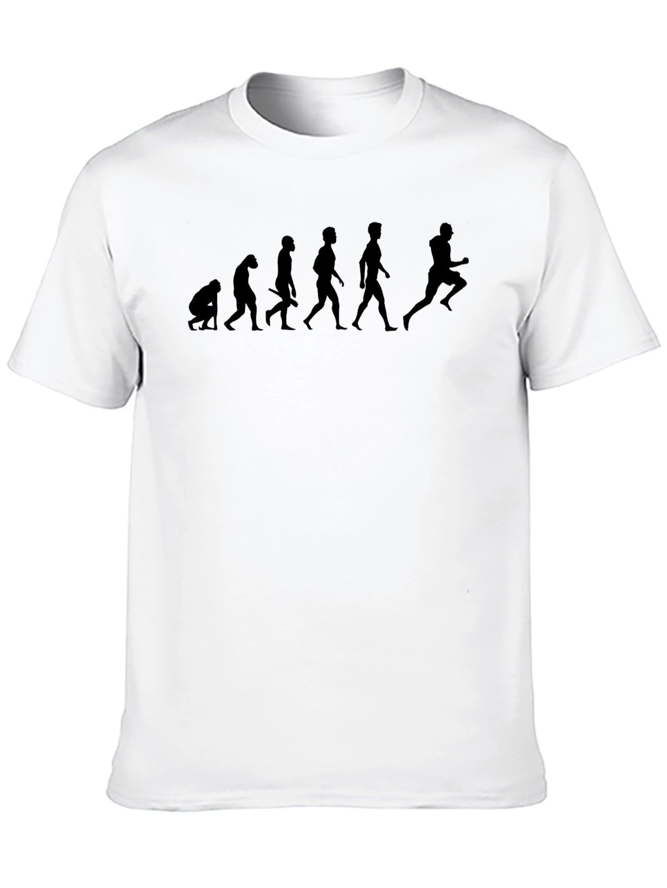 Evolution of Running Graphic Tee - Black