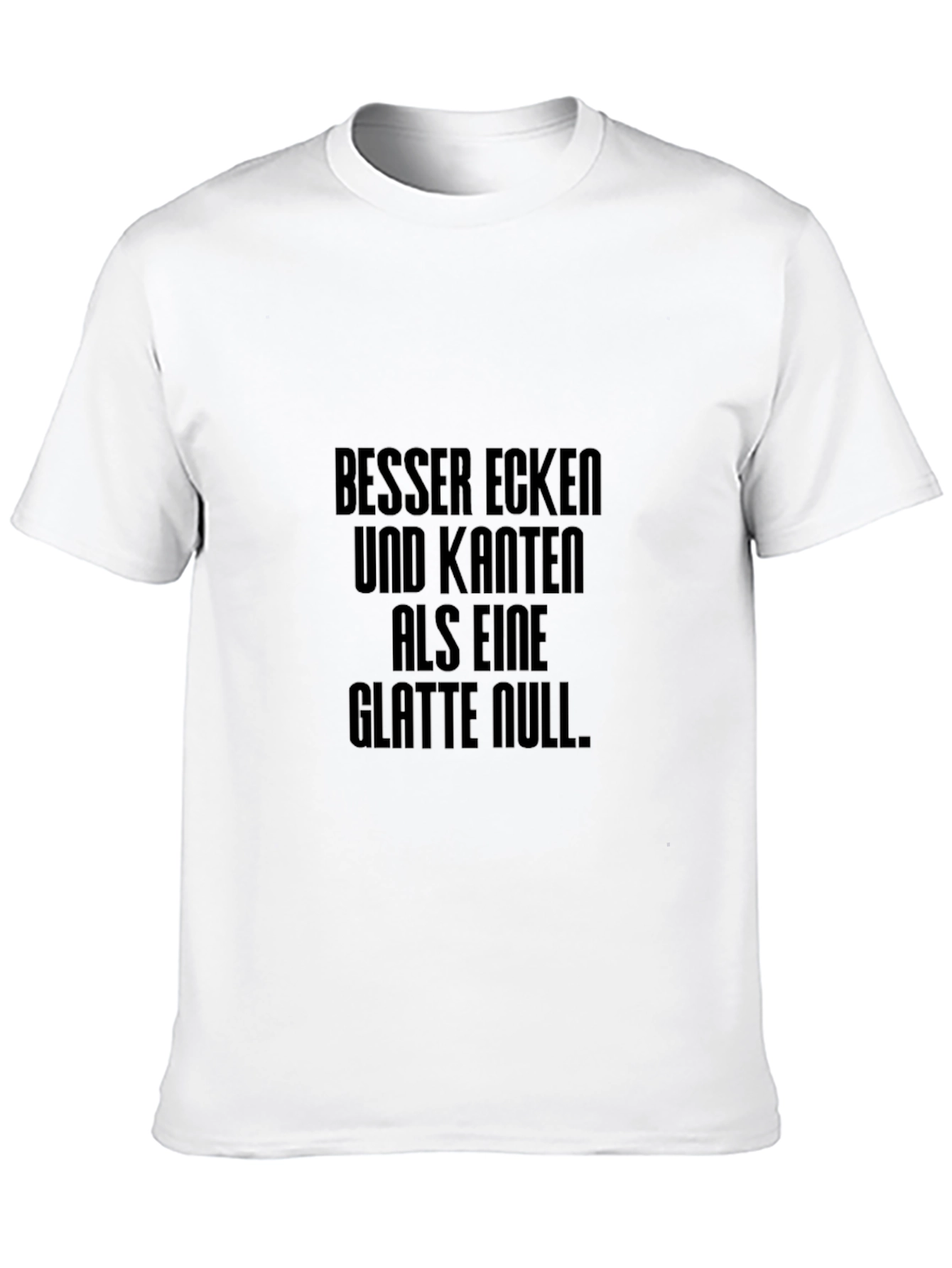 Edgy Black T-Shirt with German Slogan