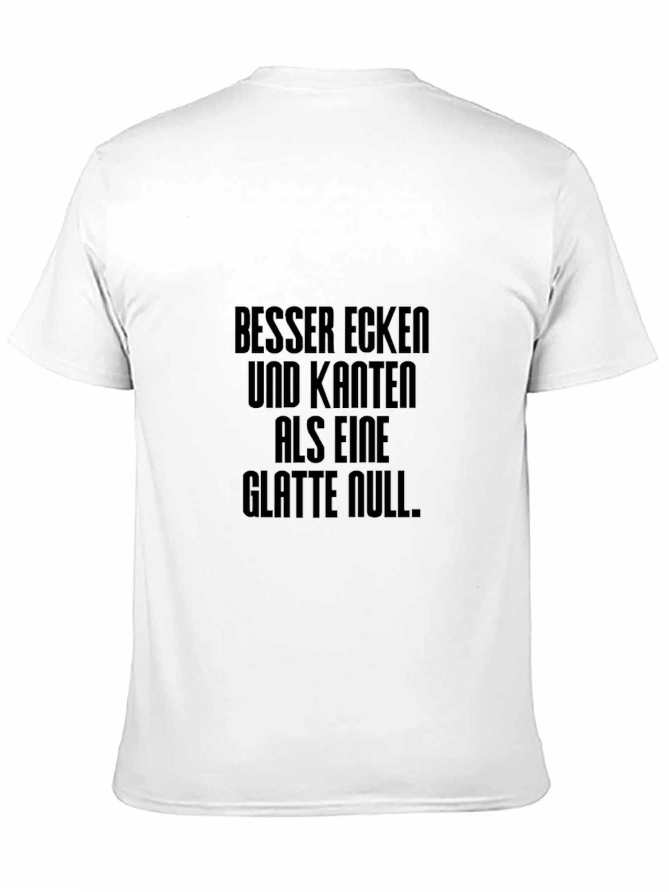 Edgy Black T-Shirt with German Slogan