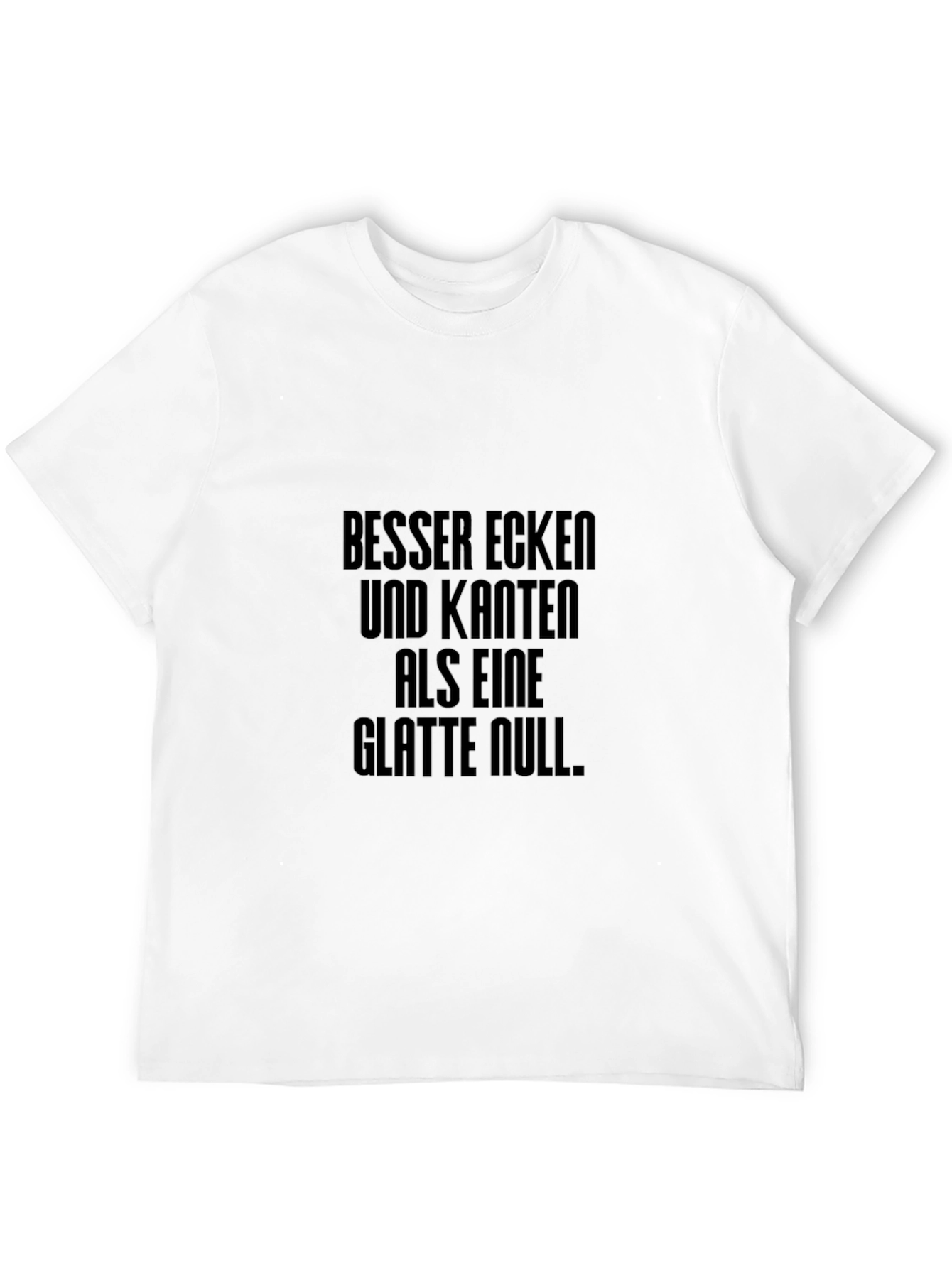 Edgy Black T-Shirt with German Slogan