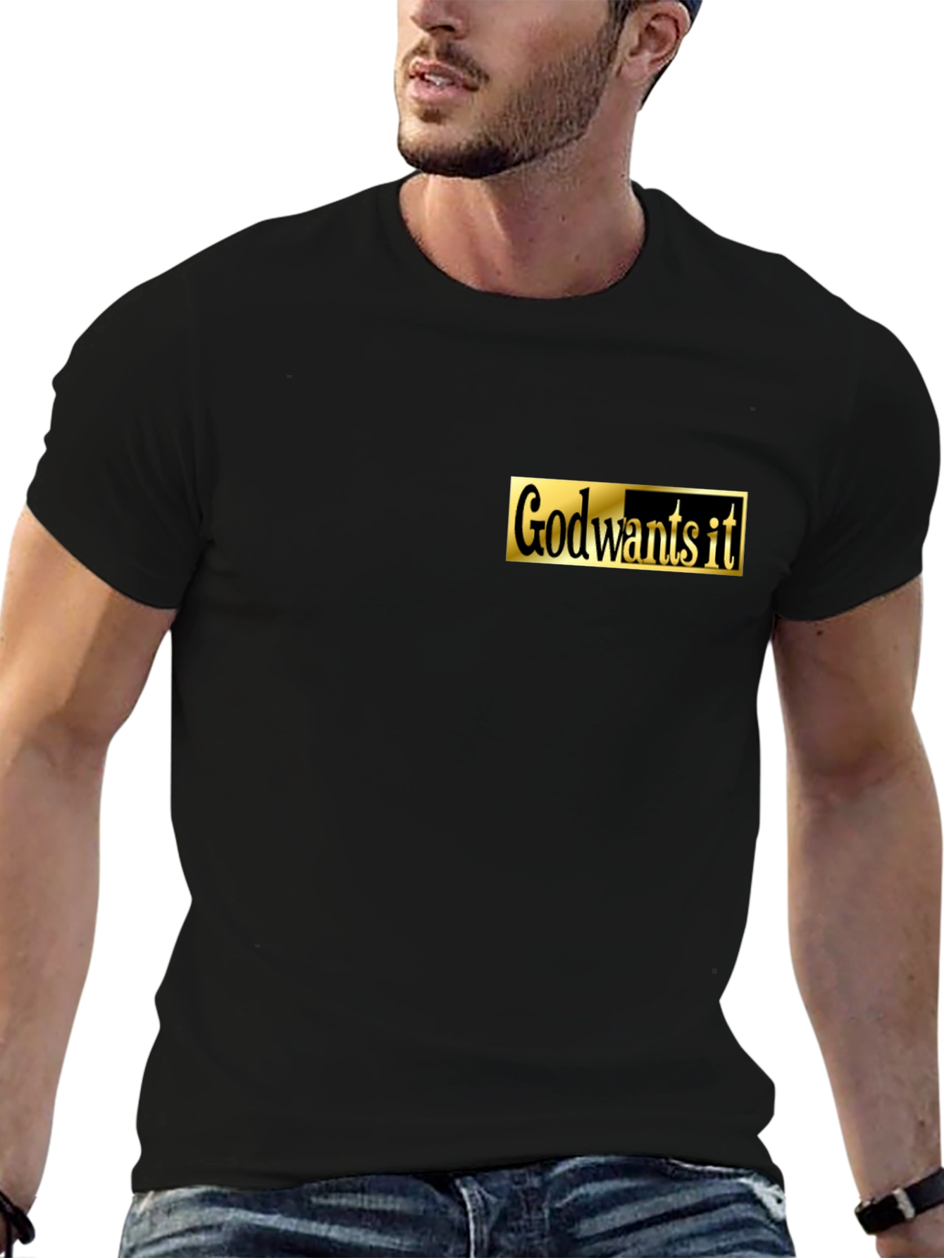 God Wants It Black T-Shirt