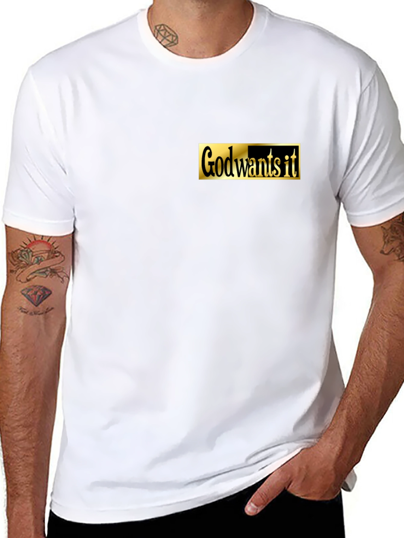 God Wants It Black T-Shirt