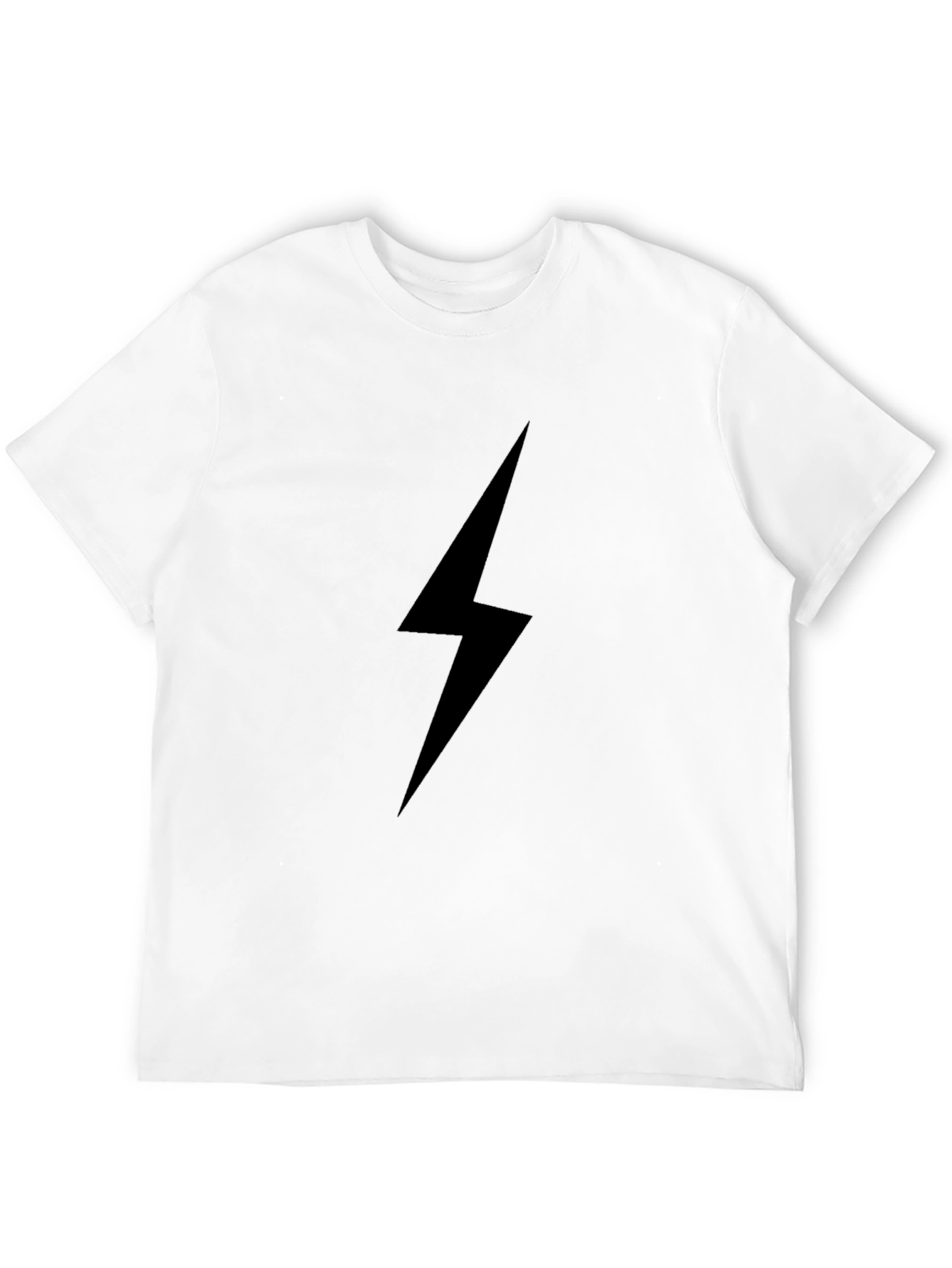 Black Lightning Bolt T-Shirt - Stylish Casual Wear