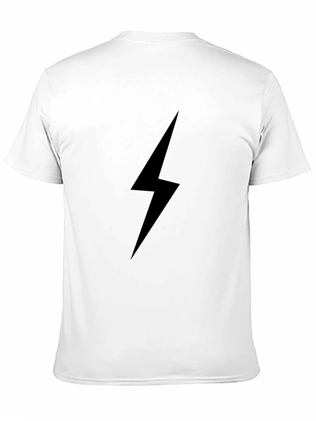 Black Lightning Bolt T-Shirt - Stylish Casual Wear