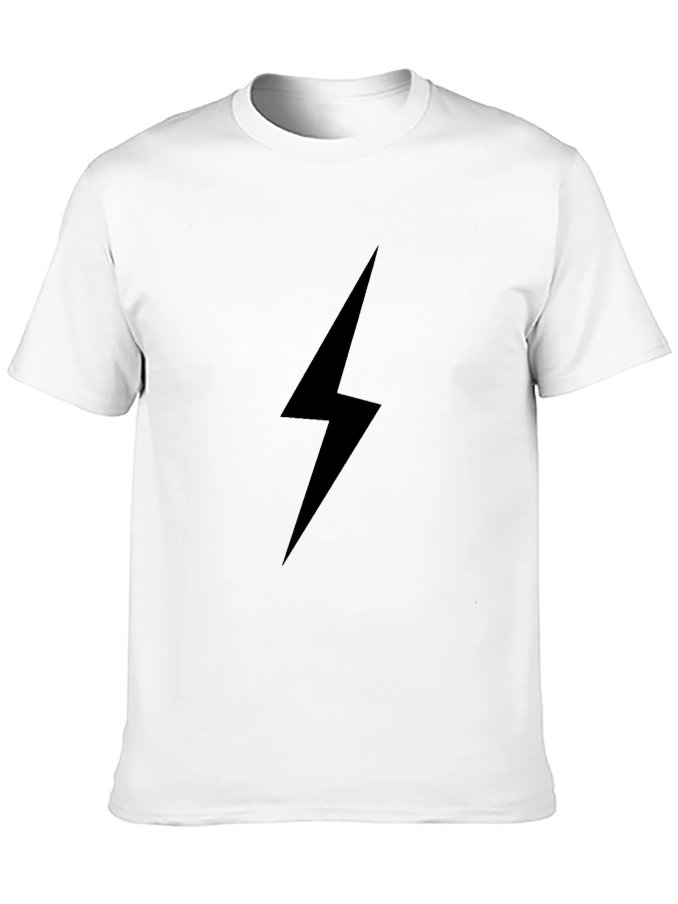 Black Lightning Bolt T-Shirt - Stylish Casual Wear