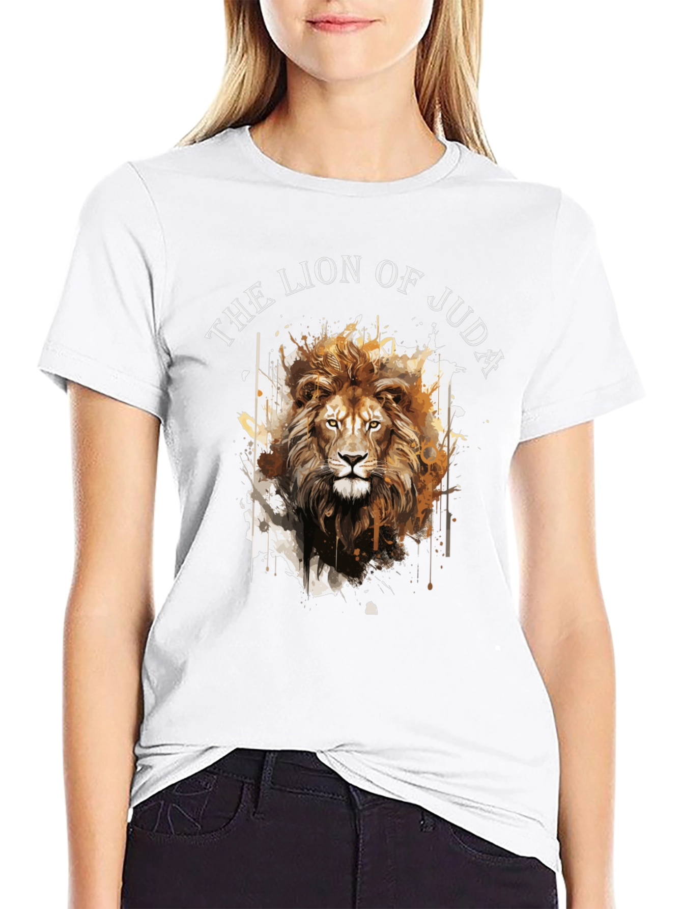 Lion of Judah Graphic Tee - Black Cotton Blend