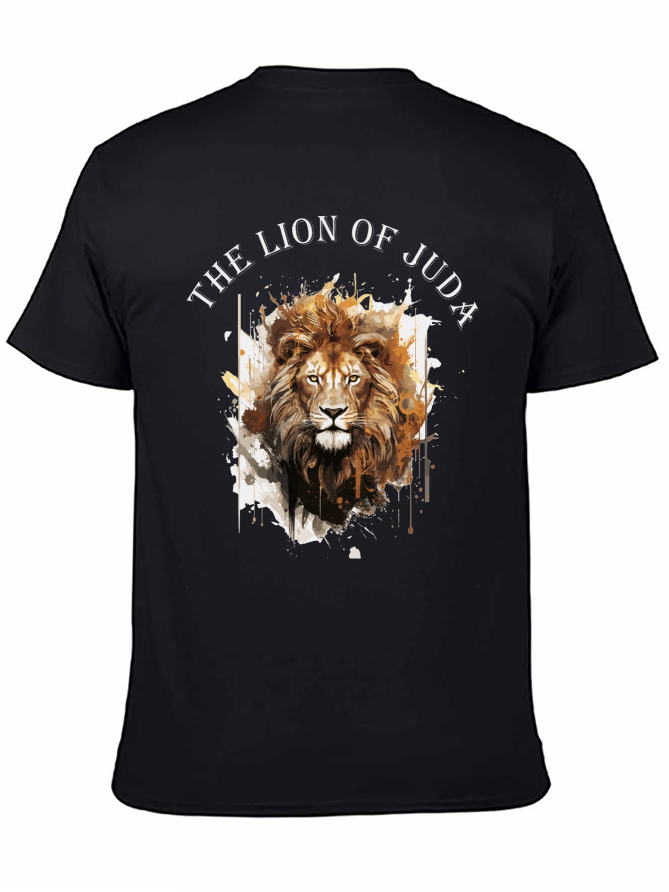Lion of Judah Graphic Tee - Black Cotton Blend