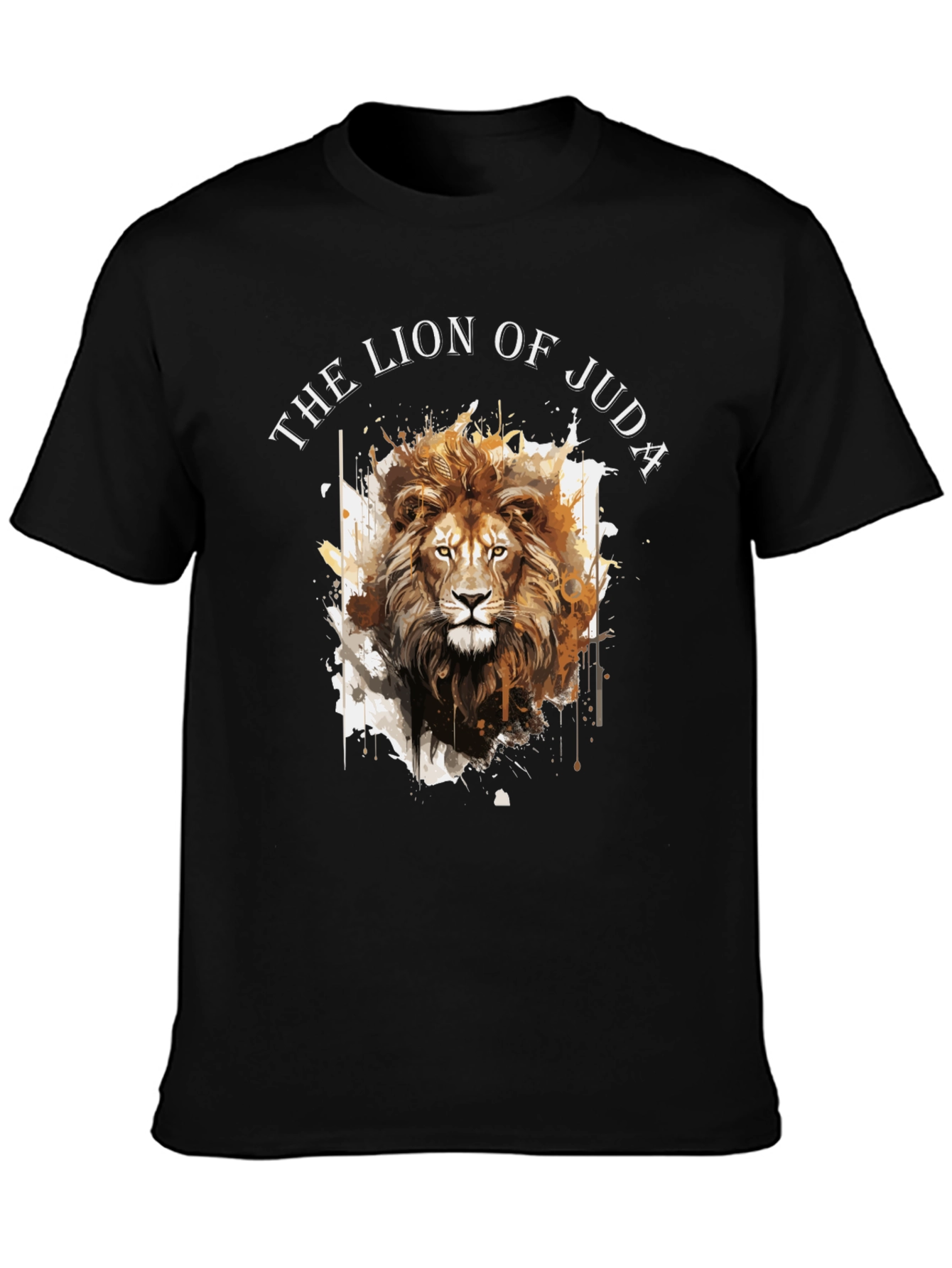 Lion of Judah Graphic Tee - Black Cotton Blend