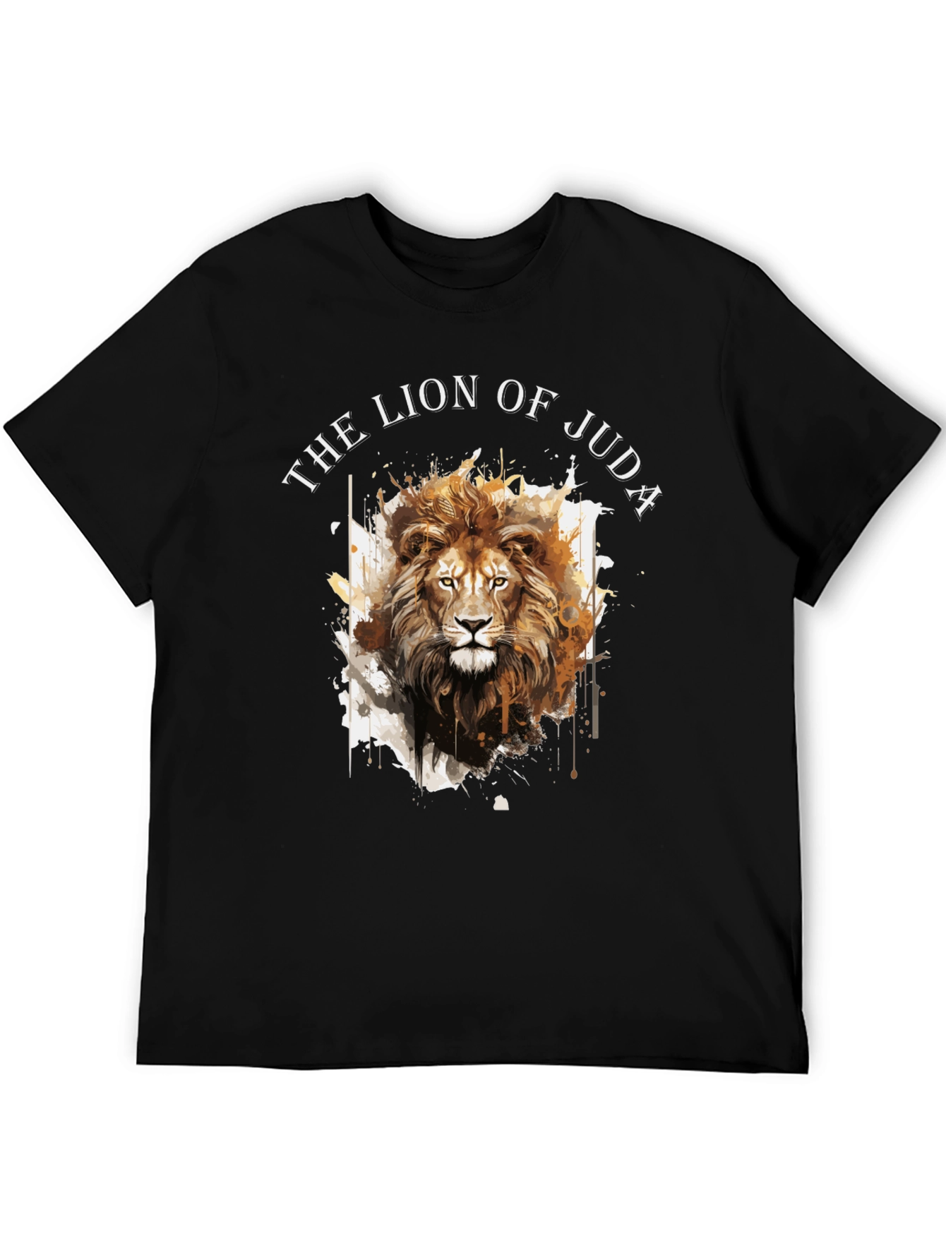 Lion of Judah Graphic Tee - Black Cotton Blend