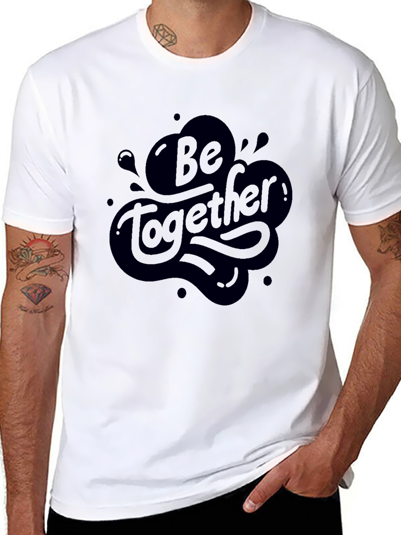 Be Together Graphic Tee - Stylish Crew Neck T-Shirt