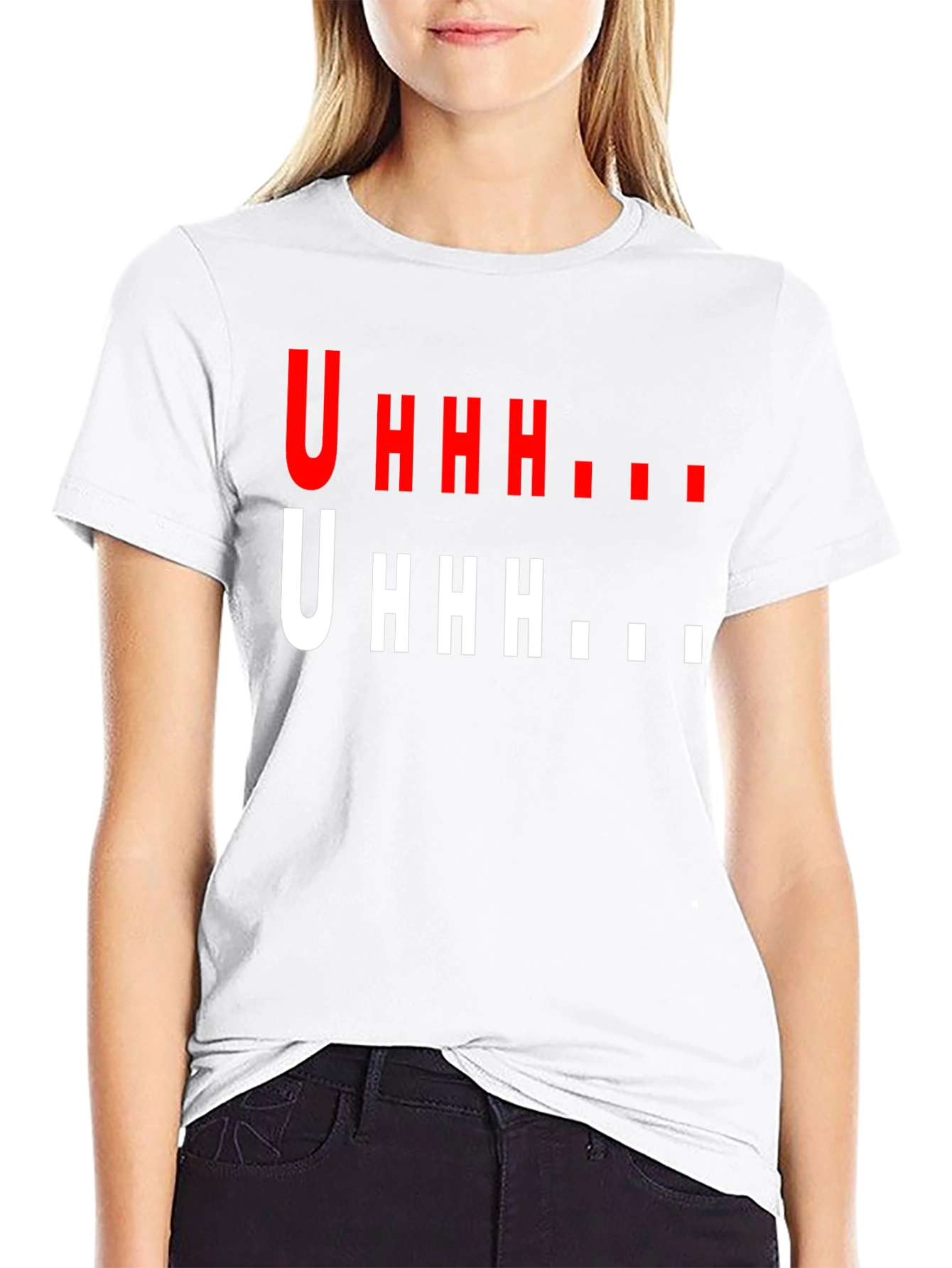 Uhhh Graphic T-Shirt - Funny Casual Tee