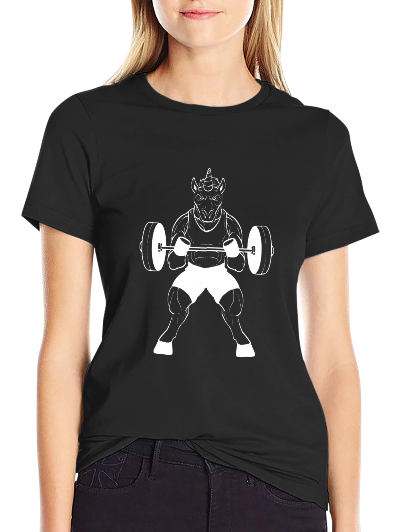 Unicorn Gym T-Shirt - Black