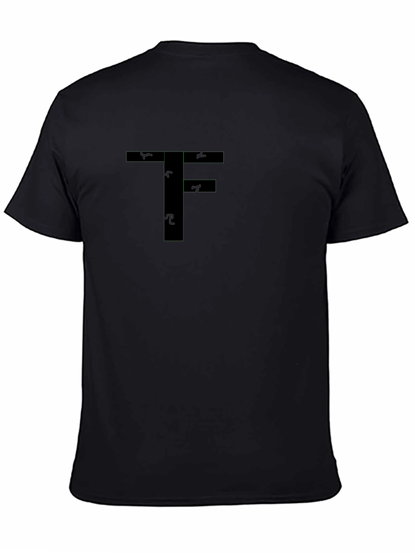 Abstract T-Shirt with Letter F Design