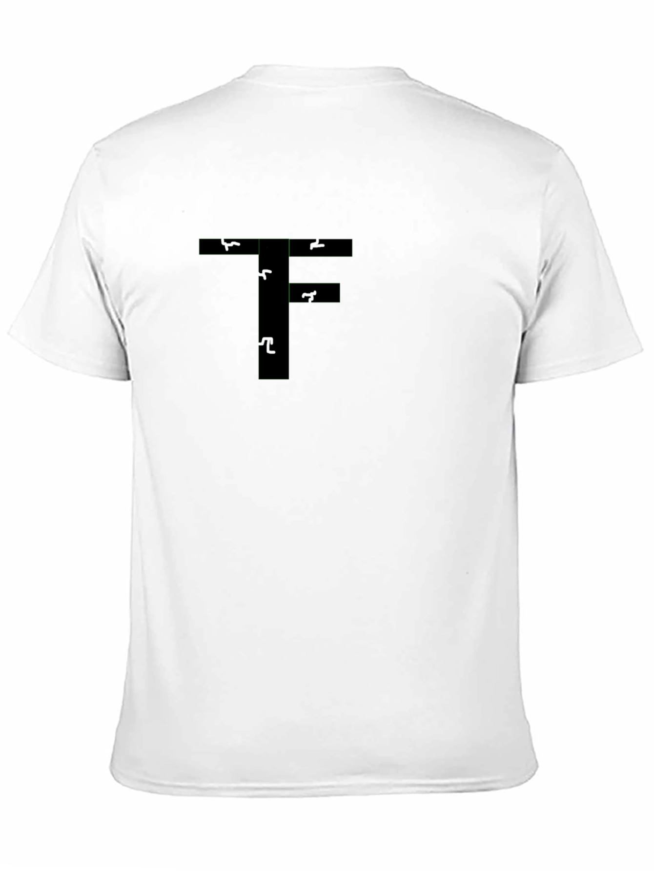 Abstract T-Shirt with Letter F Design