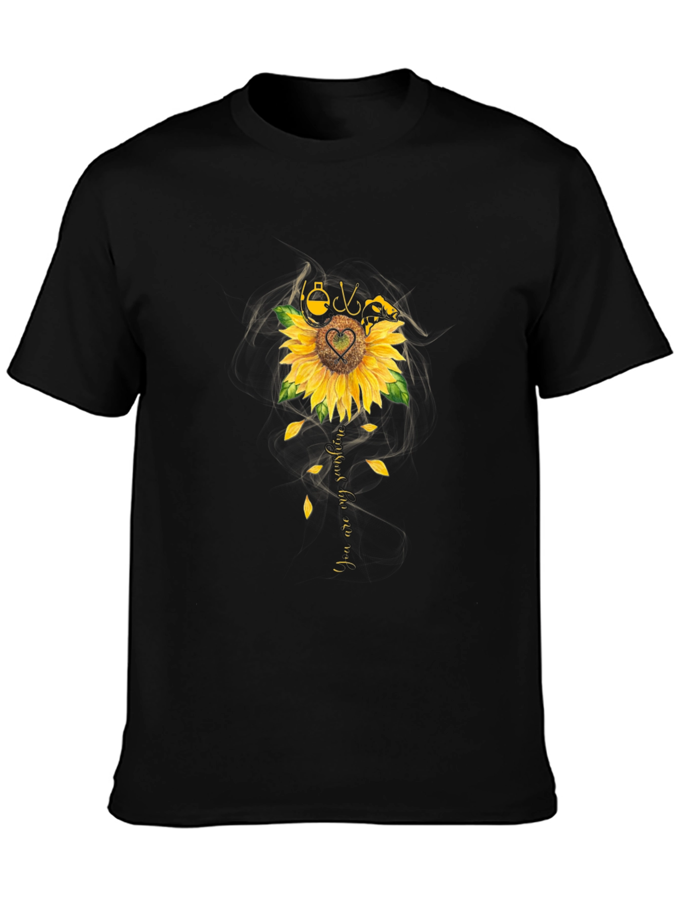 Sunflower Fishing T-Shirt - You Are My Sunshine Tee