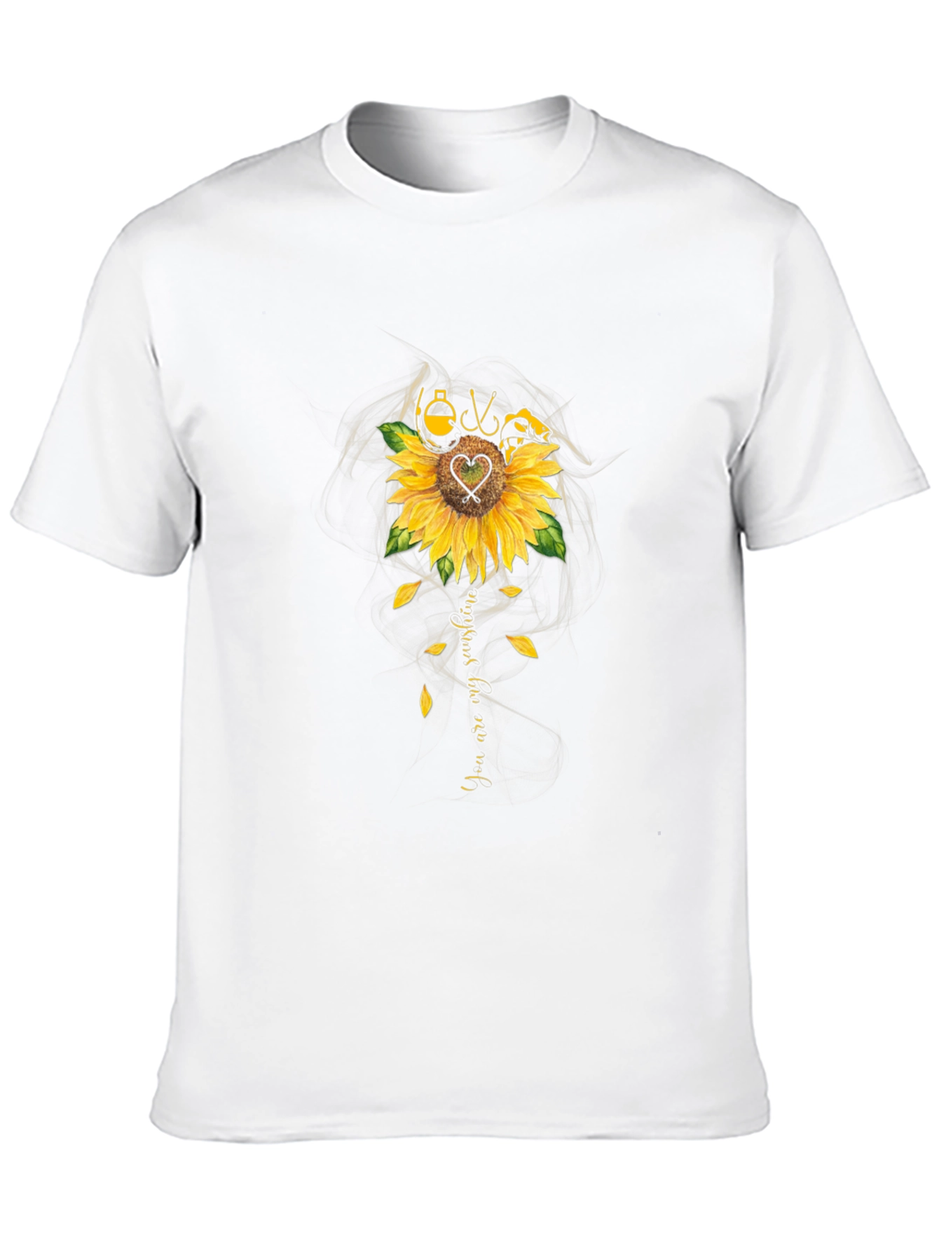Sunflower Fishing T-Shirt - You Are My Sunshine Tee