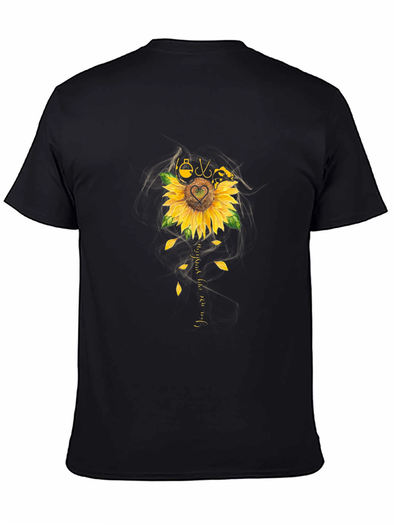 Sunflower Fishing T-Shirt - You Are My Sunshine Tee