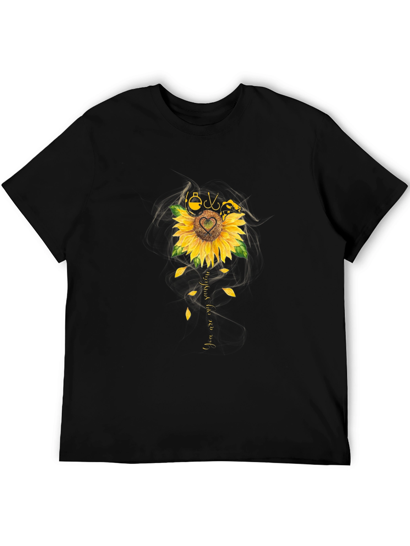 Sunflower Fishing T-Shirt - You Are My Sunshine Tee