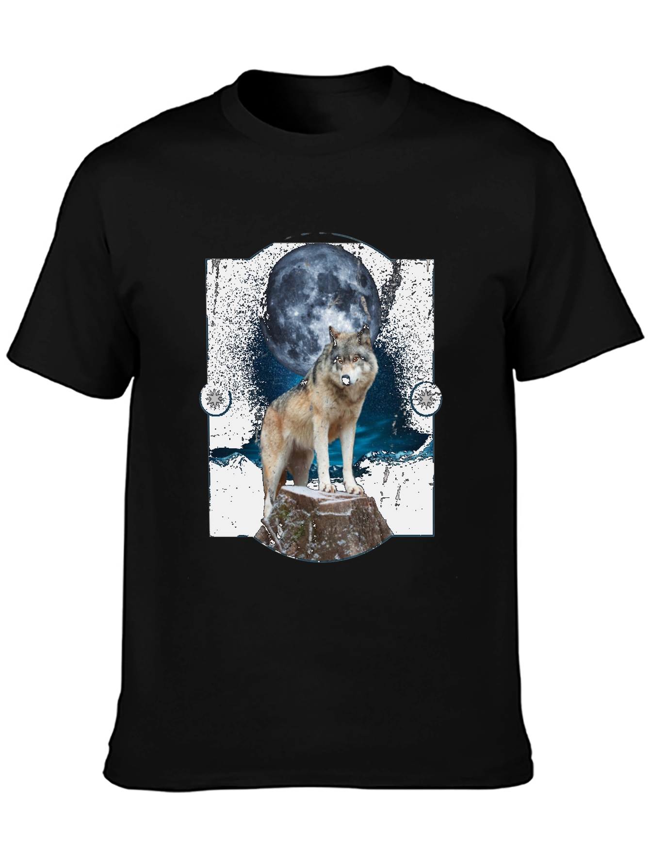 Wolf Moon Graphic Tee - Wildlife T-Shirt