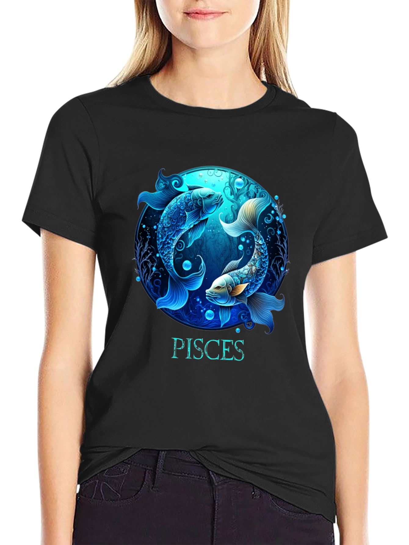Pisces Zodiac Graphic T-Shirt