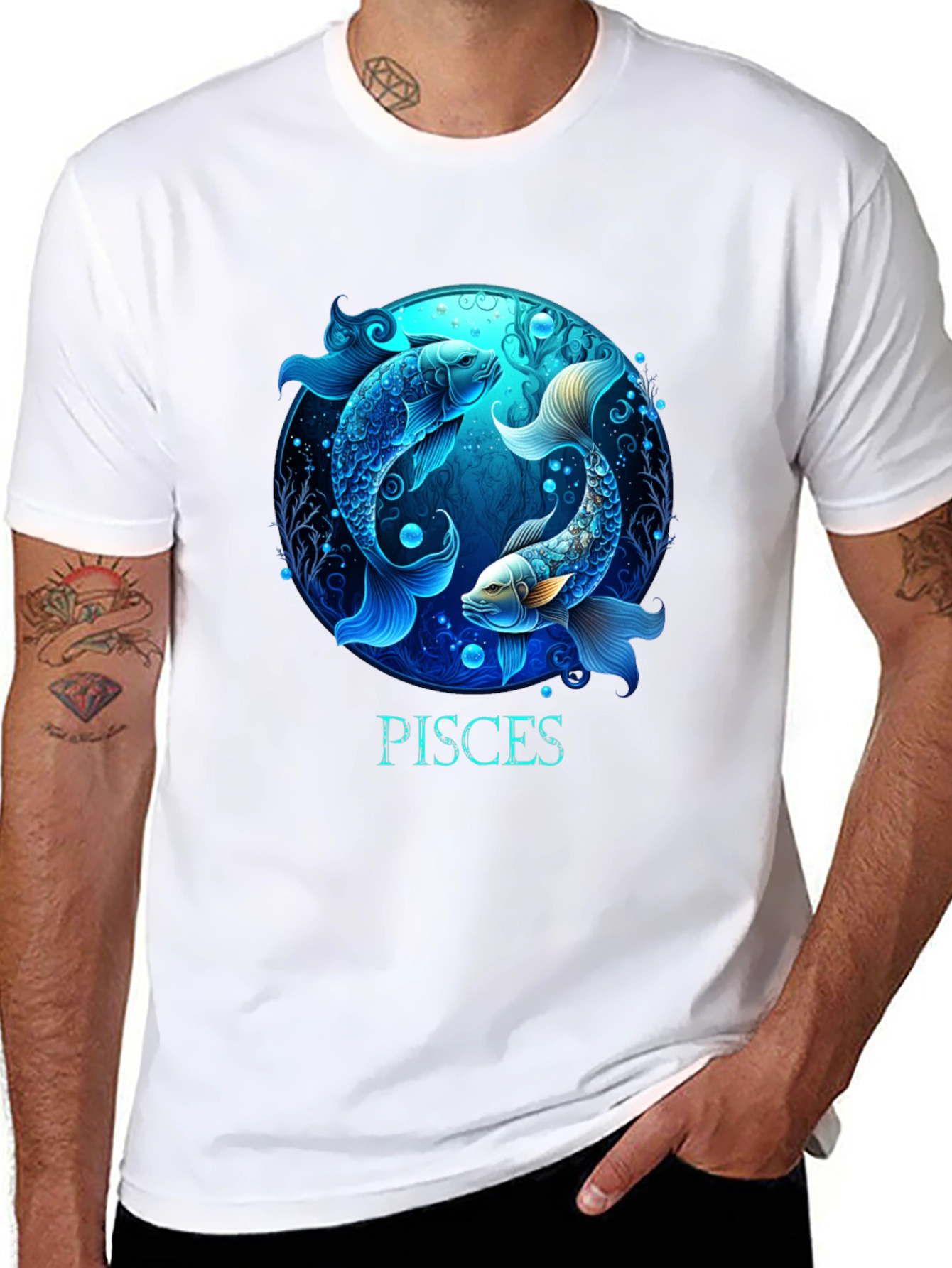 Pisces Zodiac Graphic T-Shirt