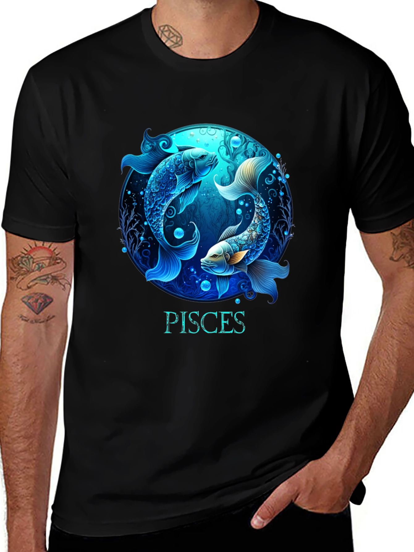 Pisces Zodiac Graphic T-Shirt