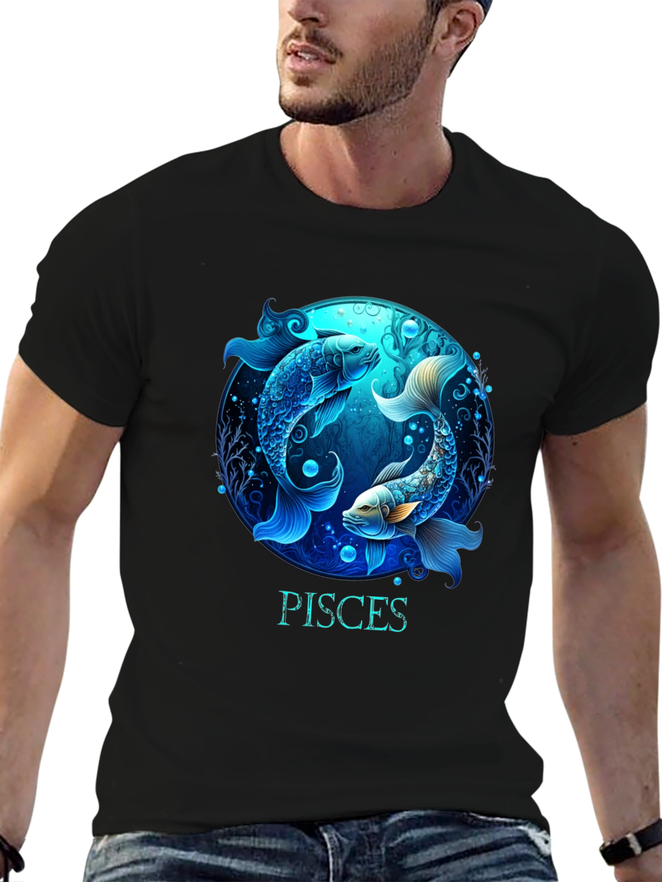 Pisces Zodiac Graphic T-Shirt