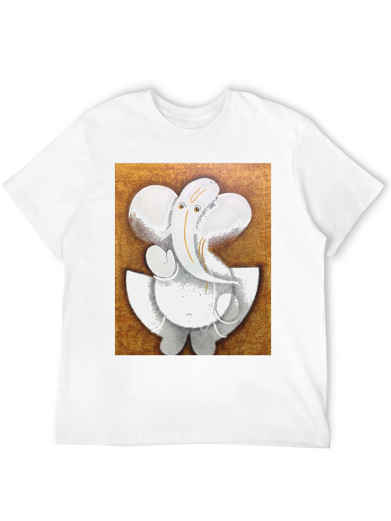 Ganesha Graphic T-Shirt - Black Cotton Blend