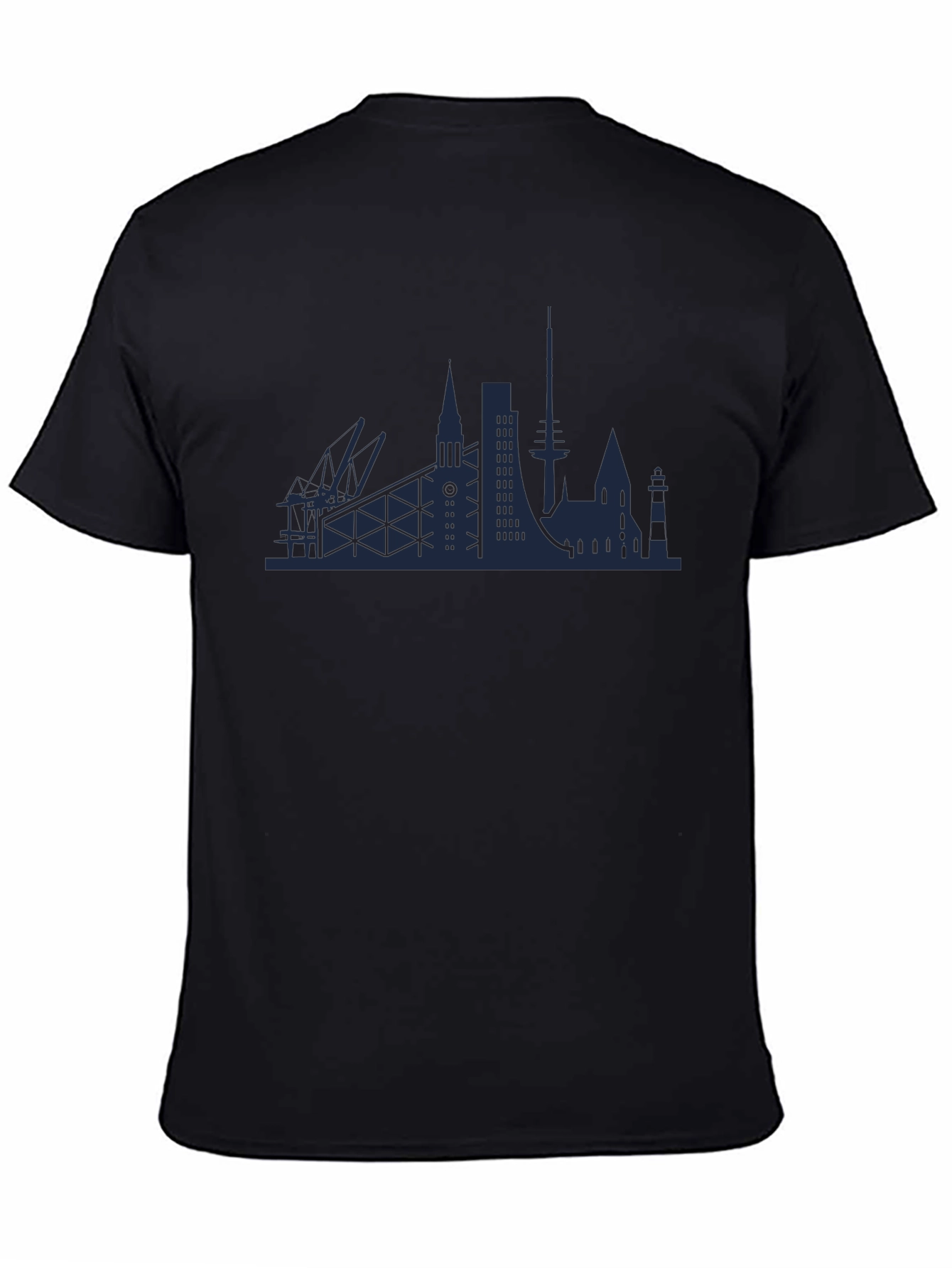 Cityscape Graphic Tee - Modern Silhouette T-Shirt