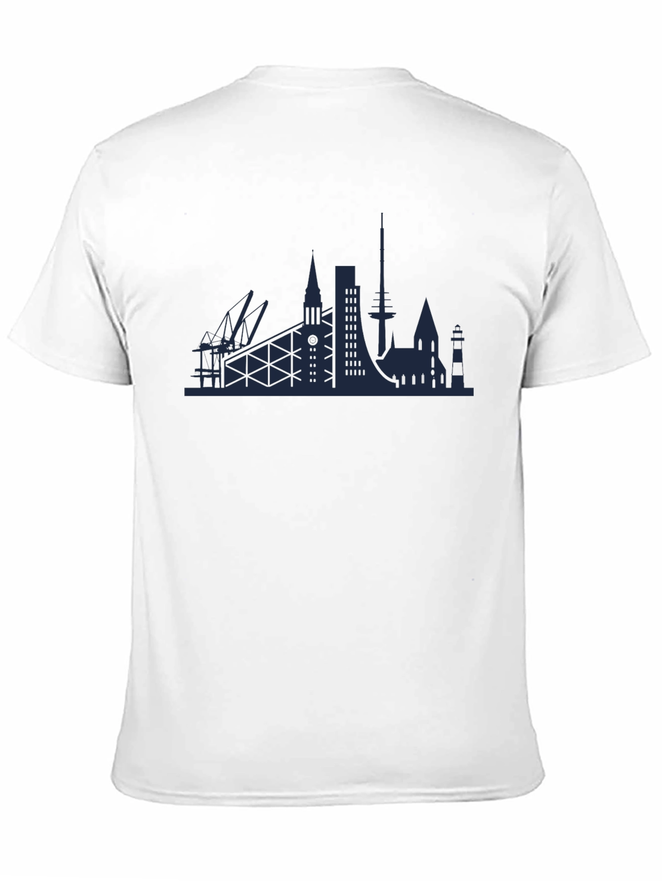 Cityscape Graphic Tee - Modern Silhouette T-Shirt
