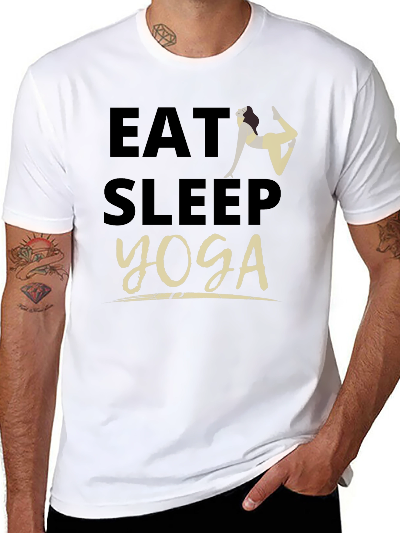 Eat Sleep Yoga Graphic Tee