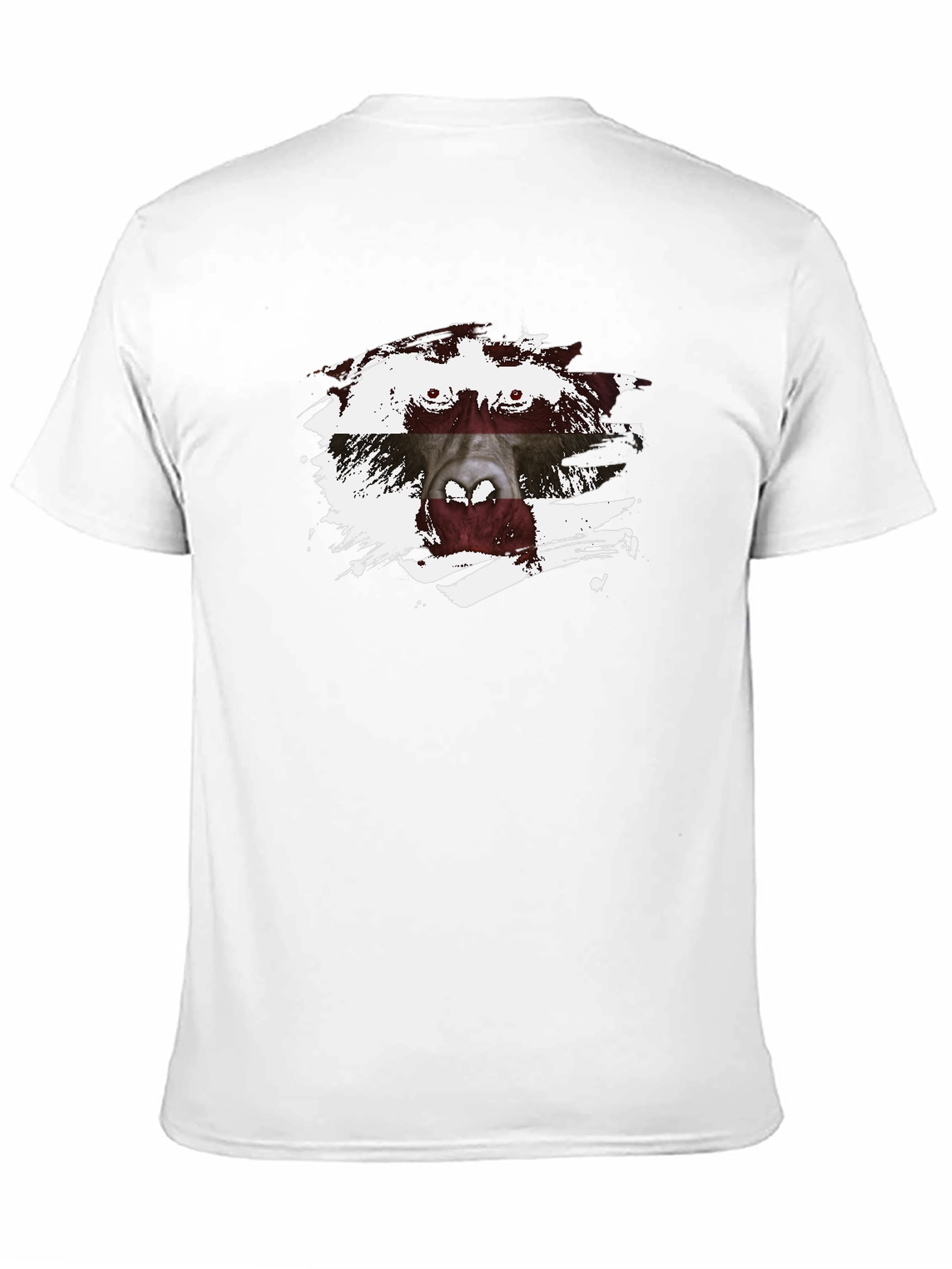 Latvian Flag Monkey T-Shirt