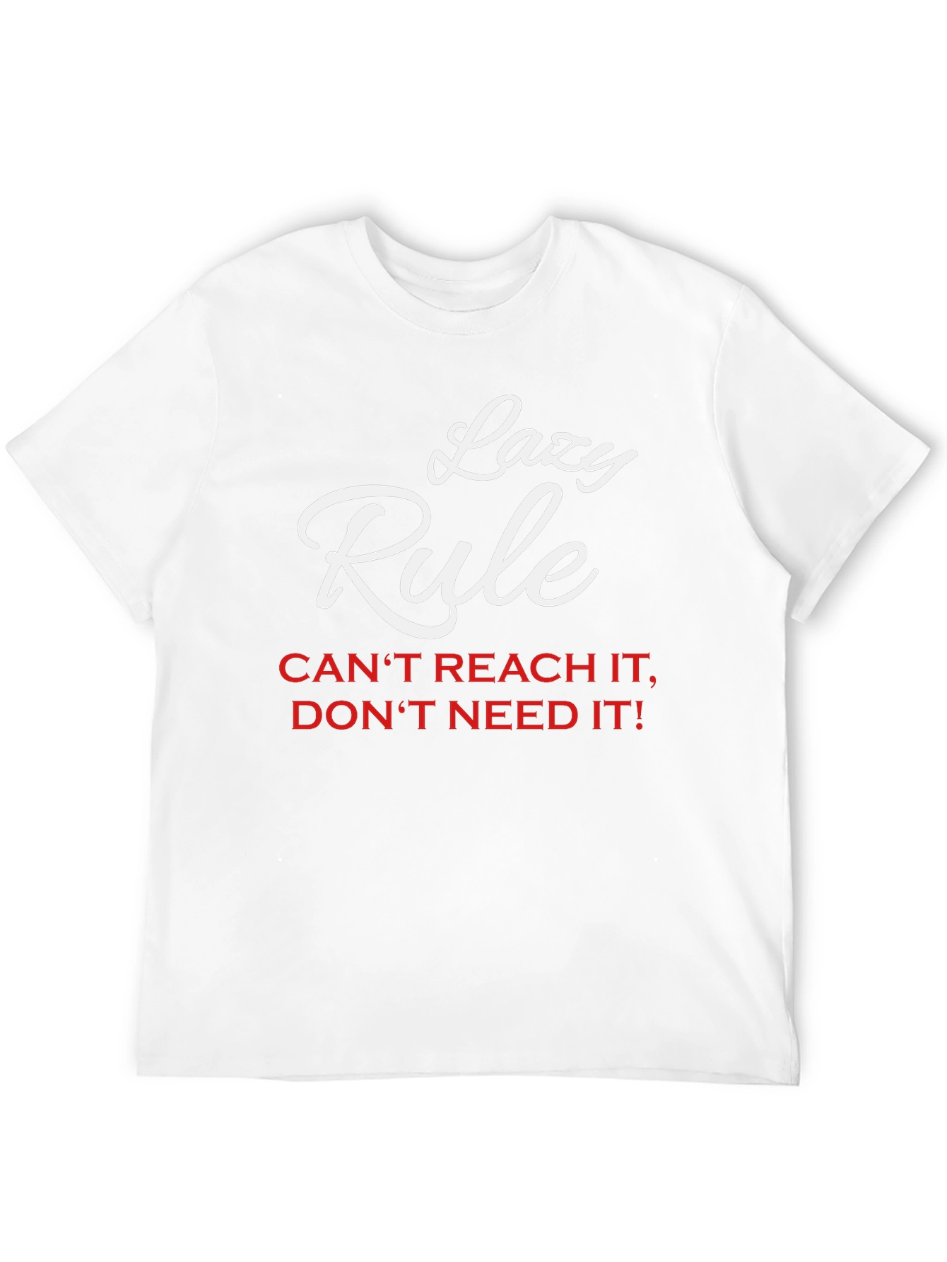 Lazy Rule Graphic Tee - Black Cotton Blend