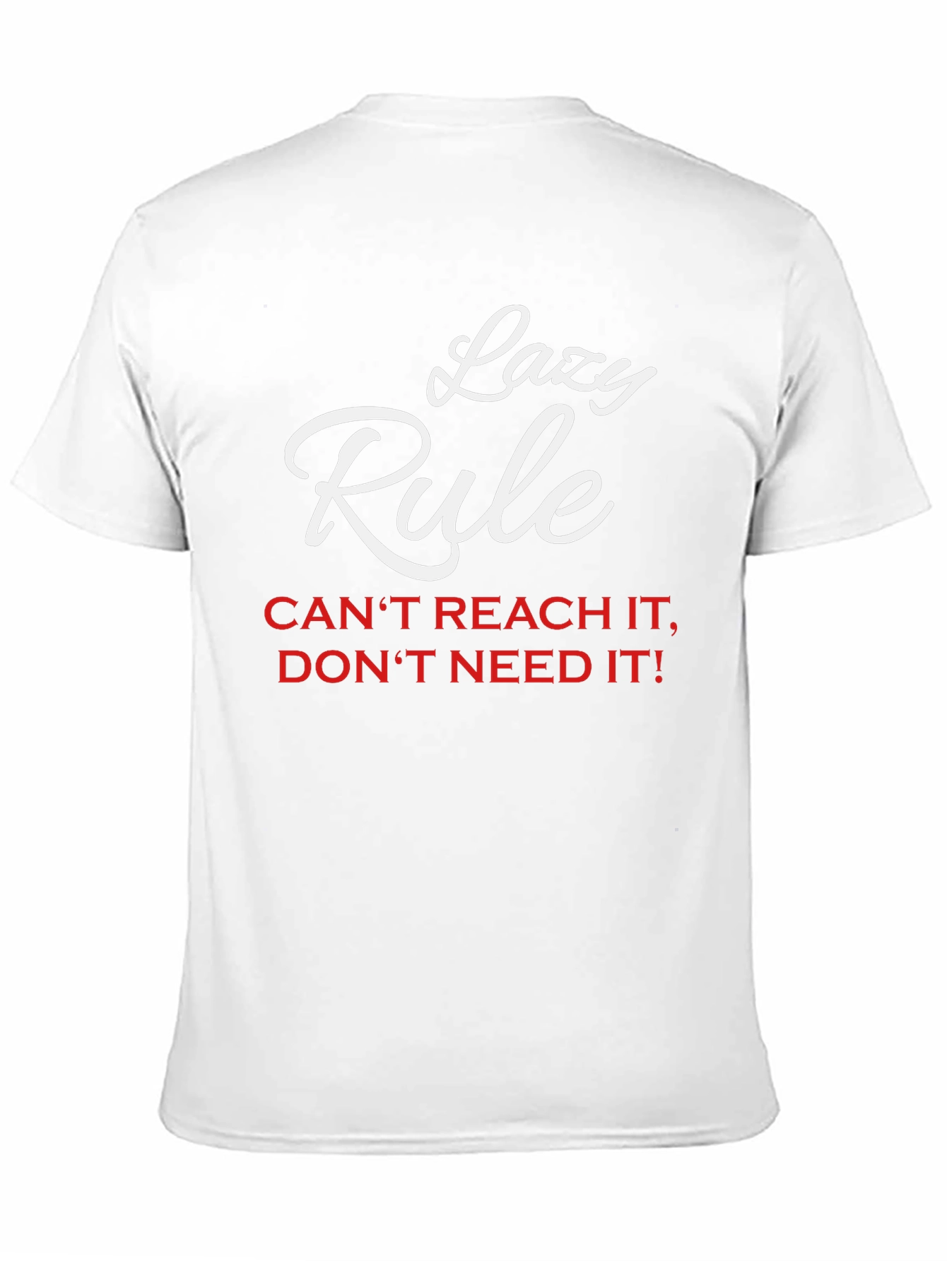 Lazy Rule Graphic Tee - Black Cotton Blend