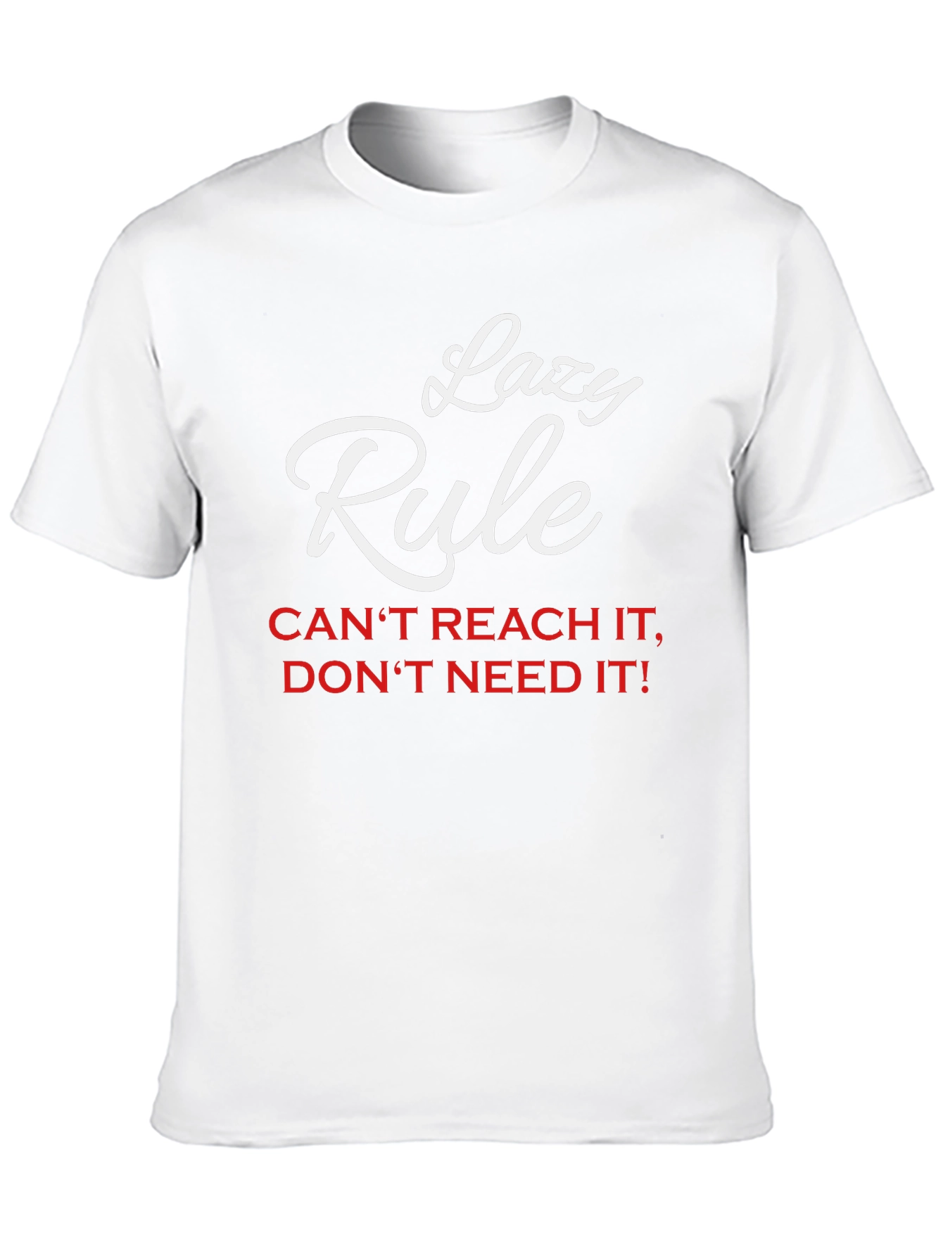 Lazy Rule Graphic Tee - Black Cotton Blend