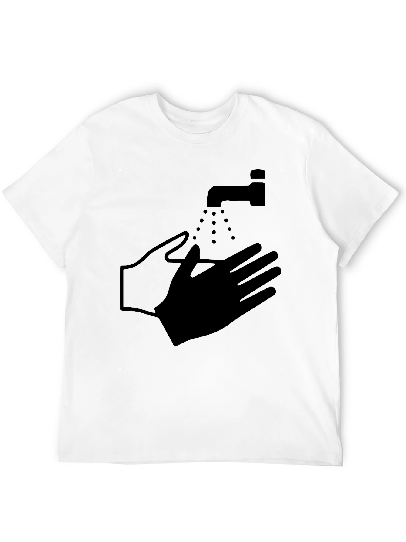 Wash Your Hands Graphic Tee - Black