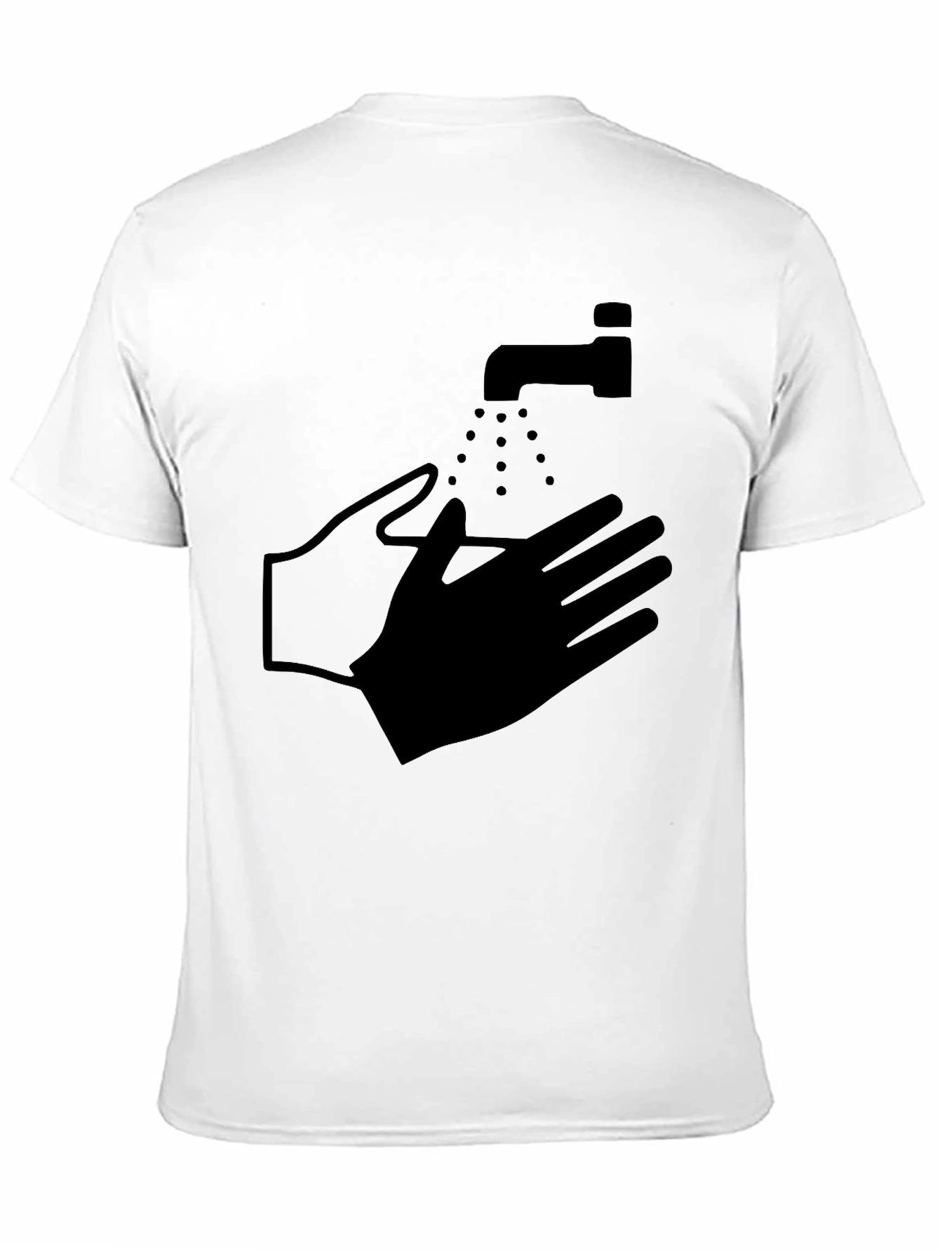 Wash Your Hands Graphic Tee - Black