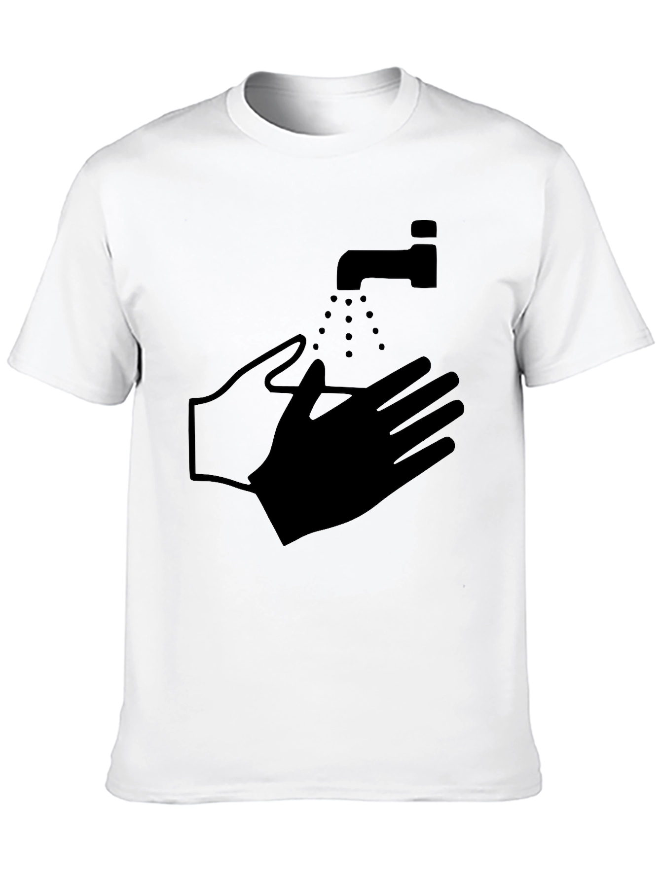 Wash Your Hands Graphic Tee - Black