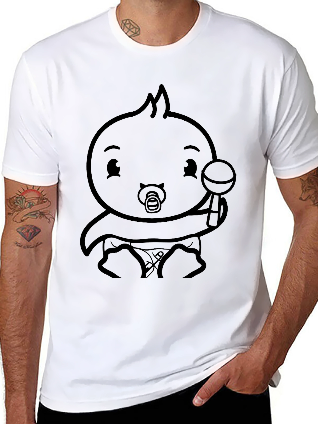 Cute Baby Graphic Tee - Soft Cotton Blend