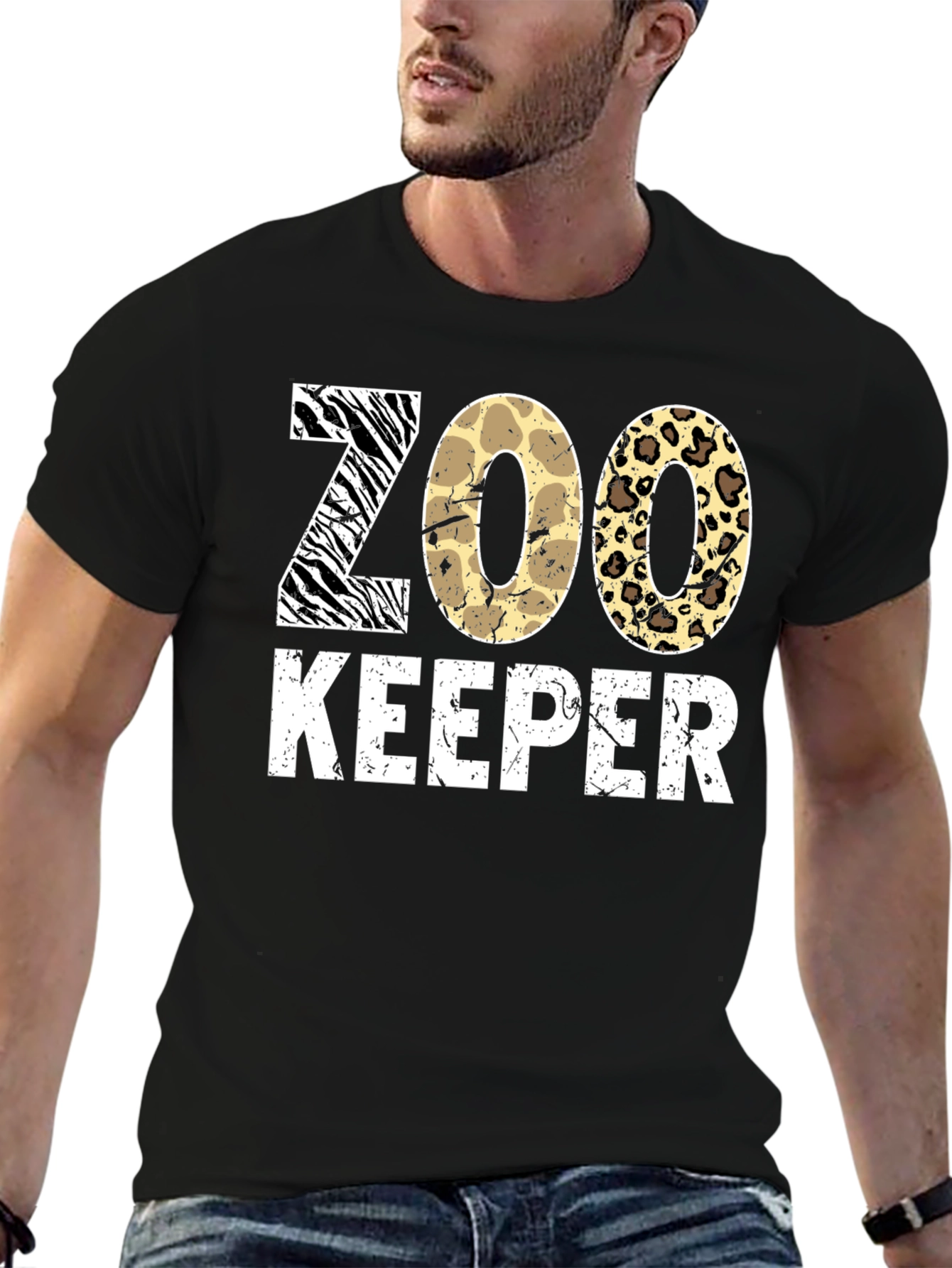 Zoo Keeper Animal Print T-Shirt