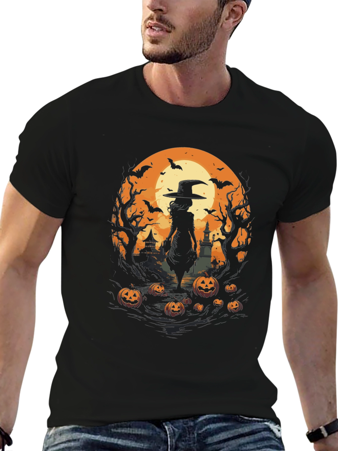 Halloween Witch Graphic Tee