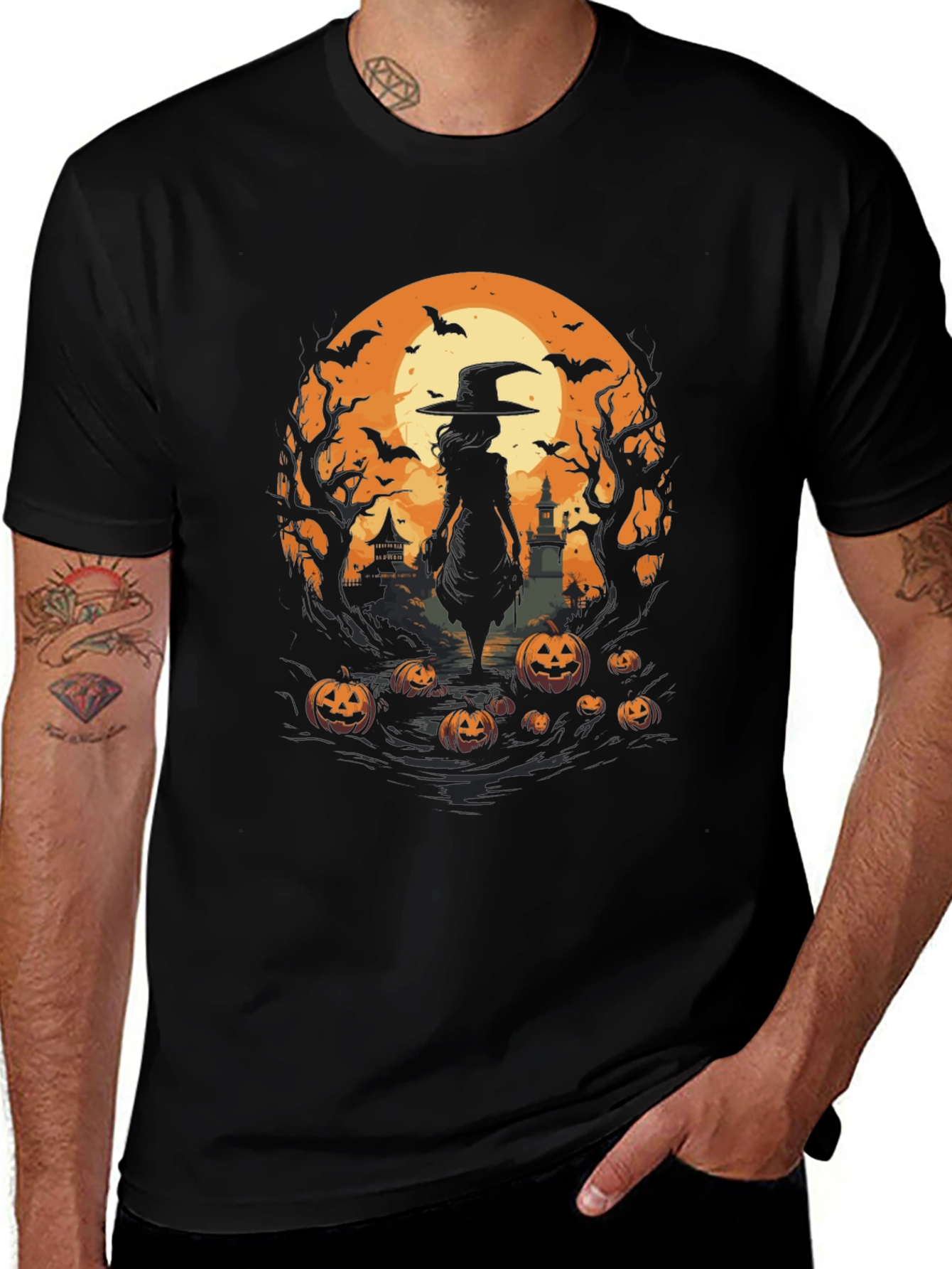 Halloween Witch Graphic Tee