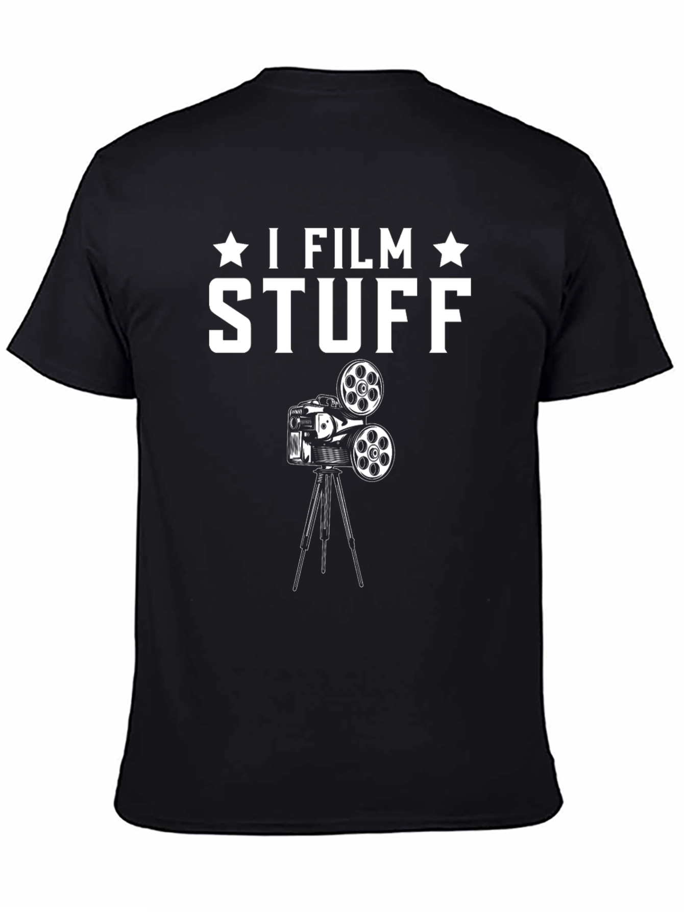 I Film Stuff Black T-Shirt | Funny Filmmaker Gift